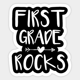 Team First 1 st Grade Rocks Teacher First Day School Last Sticker